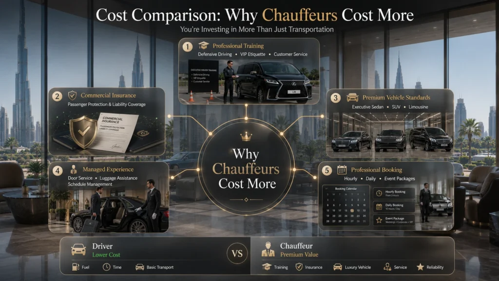 Cost Comparison: Why Chauffeurs Cost More