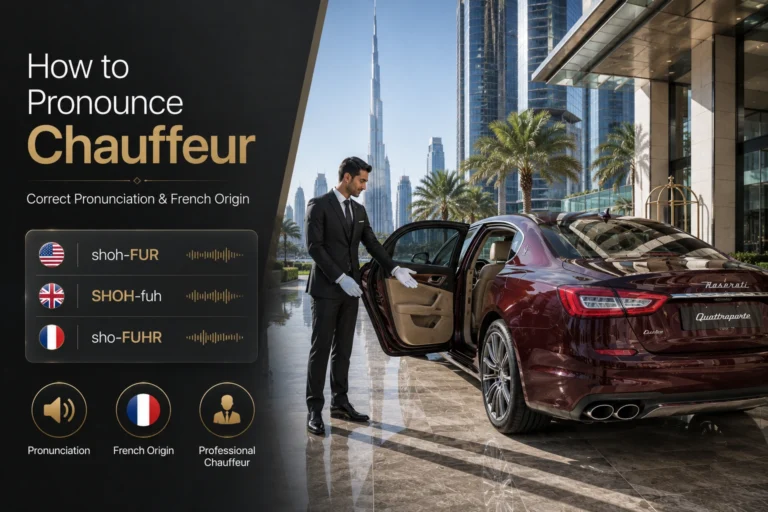 How to pronounce chauffeur in style