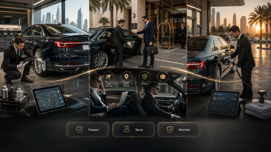Luxury service in polished elegance