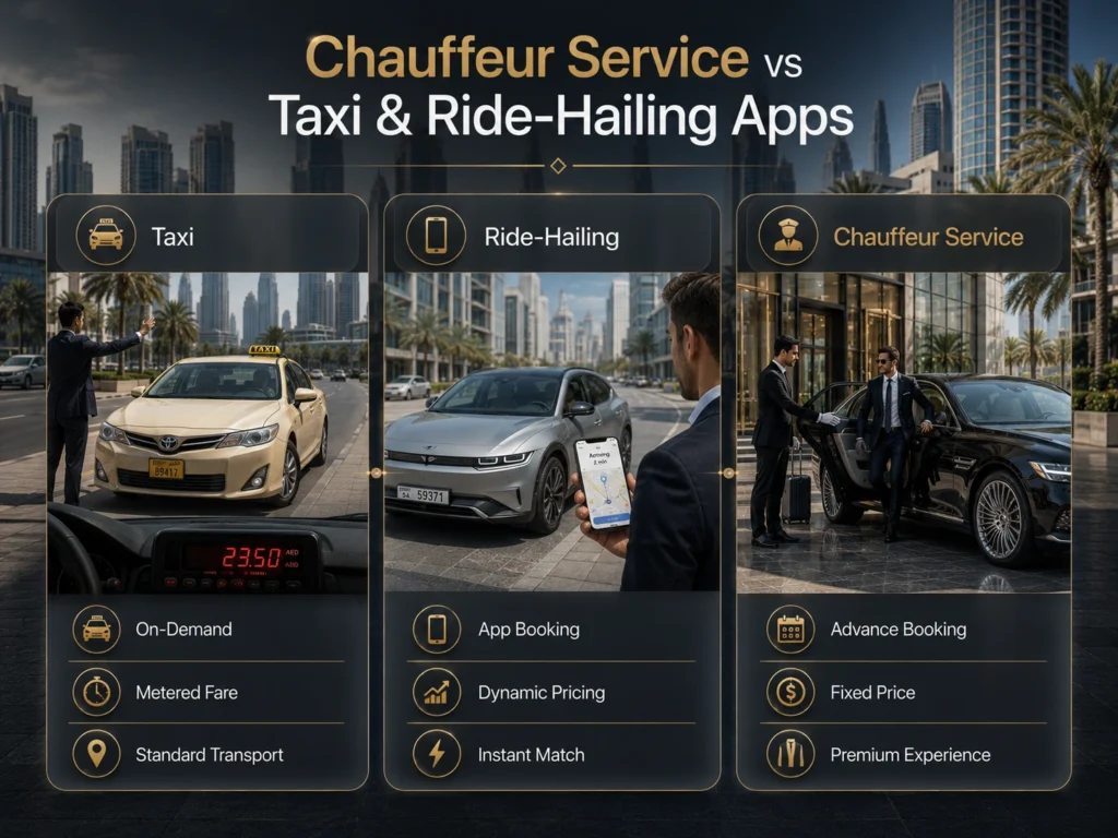 Taxi, ride-hailing, or chauffeur service