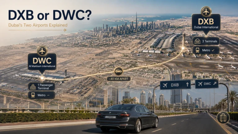 Dubai Airports DXB or DWC Chauffeur Emirates