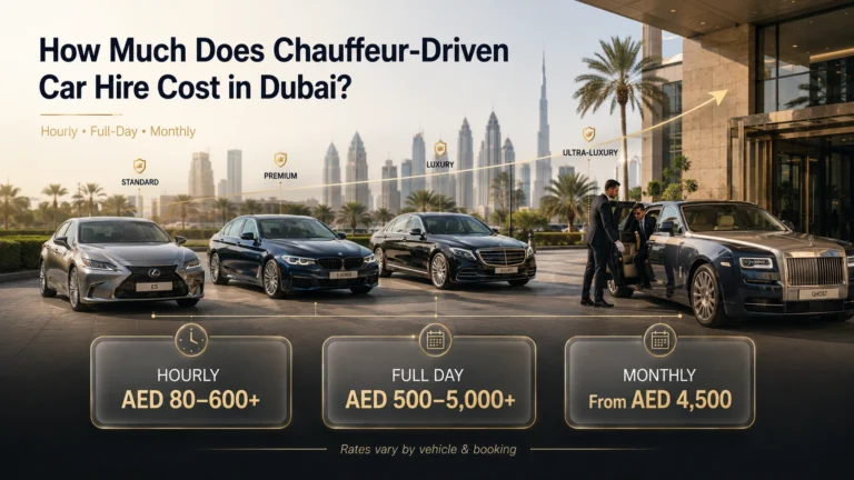 Dubai Chauffeur Car Hire Pricing Guide Chauffeur Emirates
