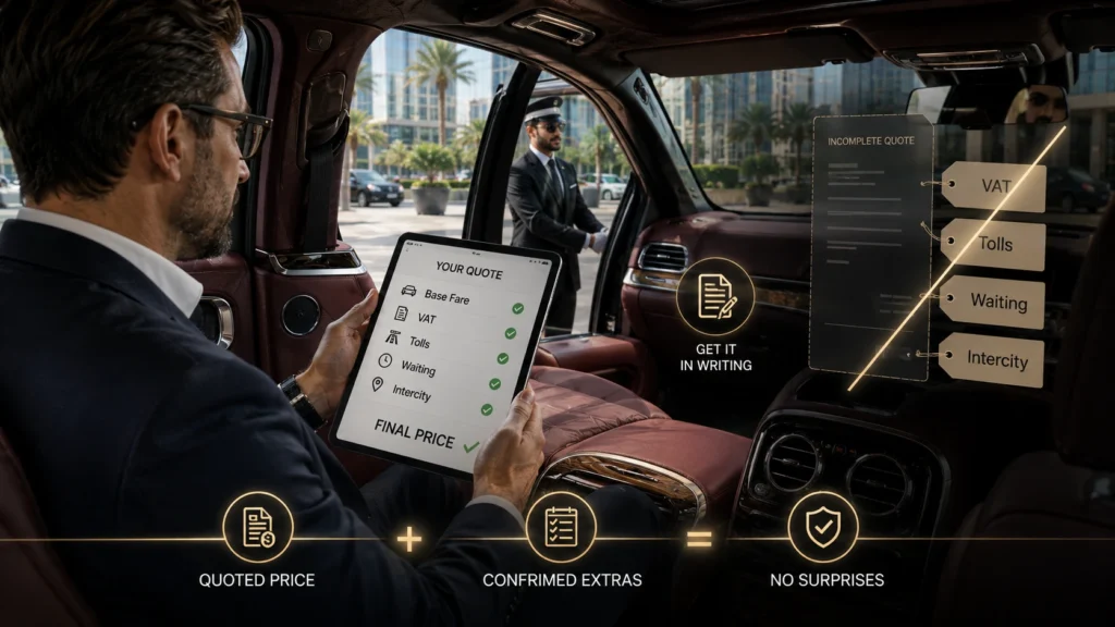 Luxury Ride Quote, No Surprises