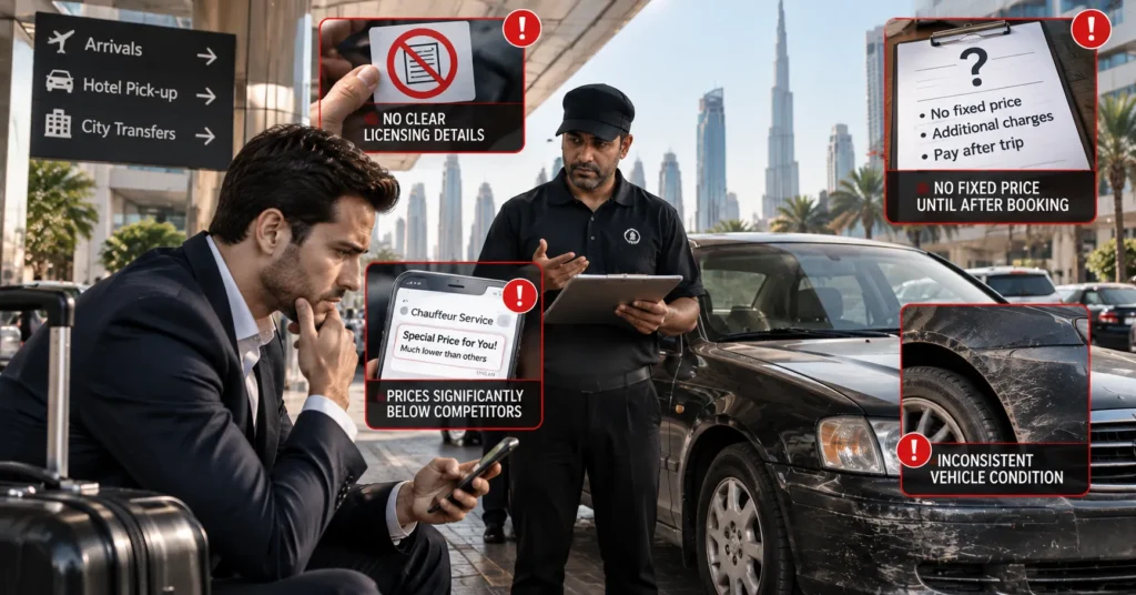 Dubai Chauffeur Service Red Flags